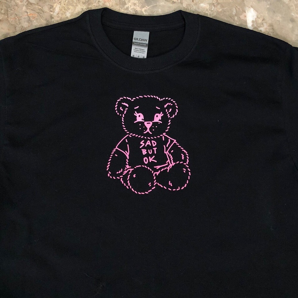 Sad but okay teddy bear tee